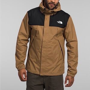 New! The North Face® Men’s Antora Rain Jacket, UTILITY BROWN/ TNF BLACK Sz Large